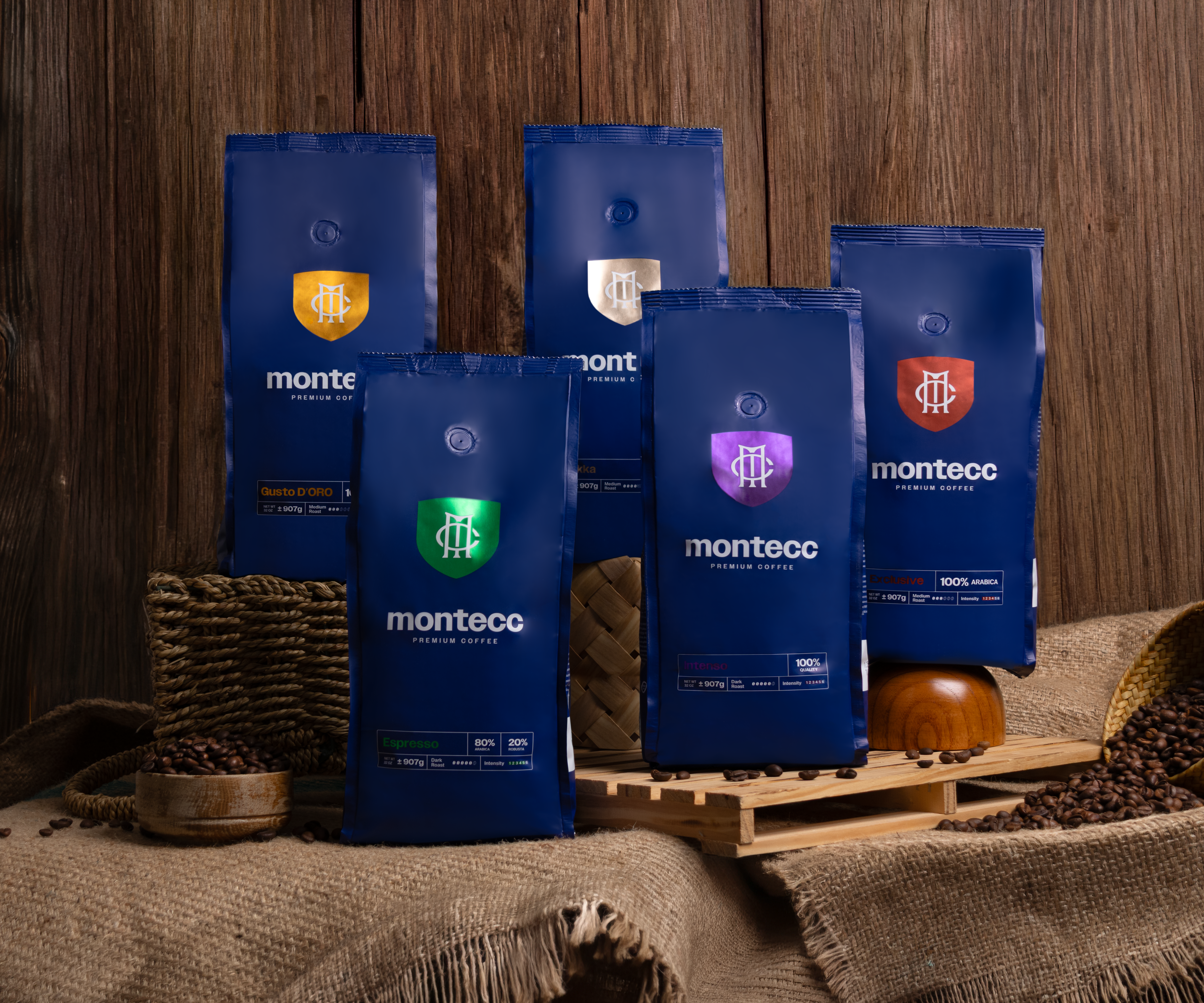 Montecc 907g whole-bean packs